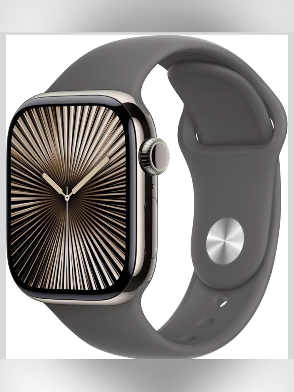 Apple Watch Sport Band- Stone Gray 40mm S/M